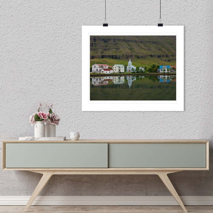 "East Fjord Town, Iceland" by Tom Artin Photography-Artography Limited