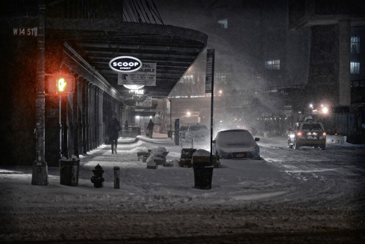 Snowy Night, NYC Wall Decor Photography by Viet Chu