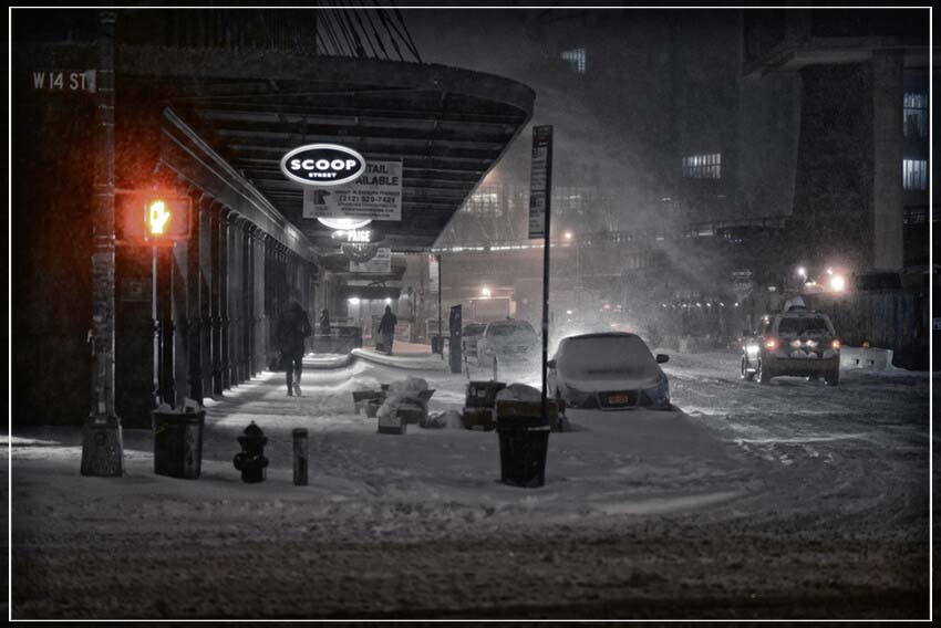 "Snowy Night, NYC" by Viet Chu Photography-Artography Limited