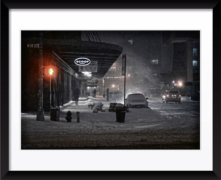 Snowy Night, NYC Wall Decor Photography by Viet Chu