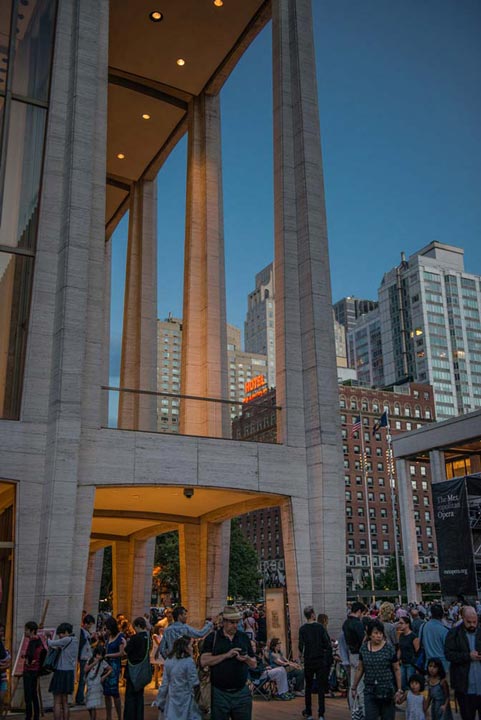 A Summer's Night at the Lincoln Center II, NYC Wall Art