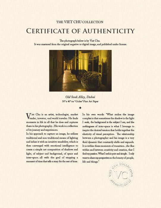 "Old Souk Alley" by Viet Chu Photography-Artography Limited