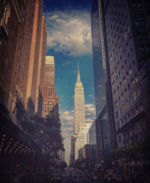 NYC Nostalgic, Empire State Wall Art by Viet Chu