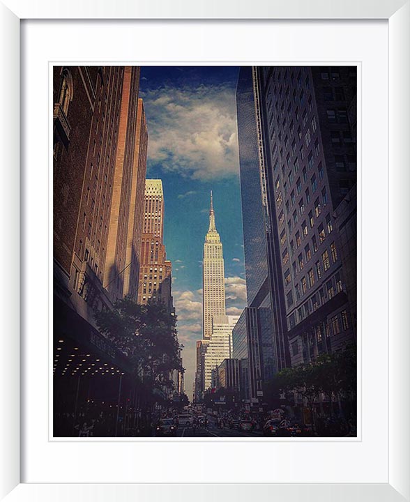 NYC Nostalgic, Empire State Wall Art by Viet Chu