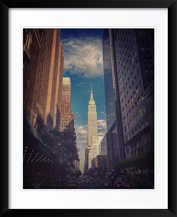 NYC Nostalgic, Empire State Wall Art by Viet Chu